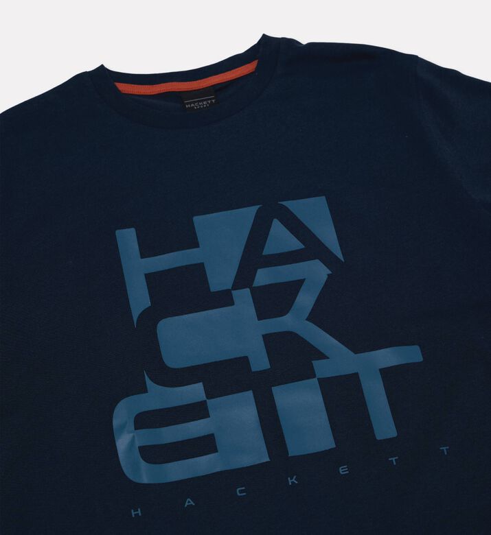 Hackett London Logo-print Crewneck Regular-fit T-shirt, Packshot View