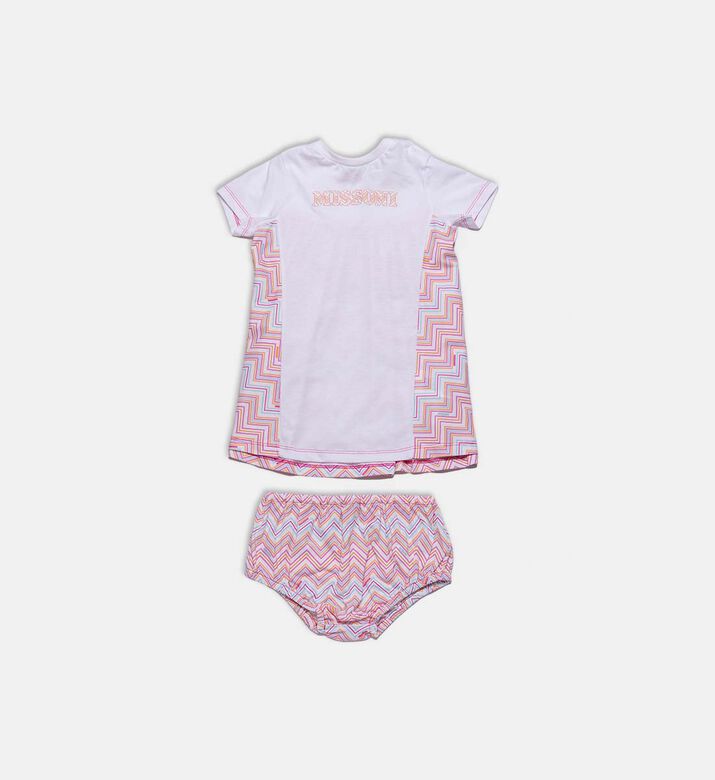 Front Logo-print Chevron Print Set