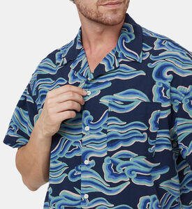 Organic Cotton Waves-print Shirt