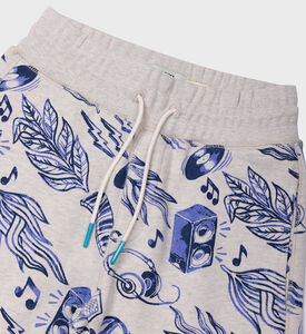 Boy Printed Mid-rise Sweat Shorts Boy Printed Mid-rise Sweat Shorts