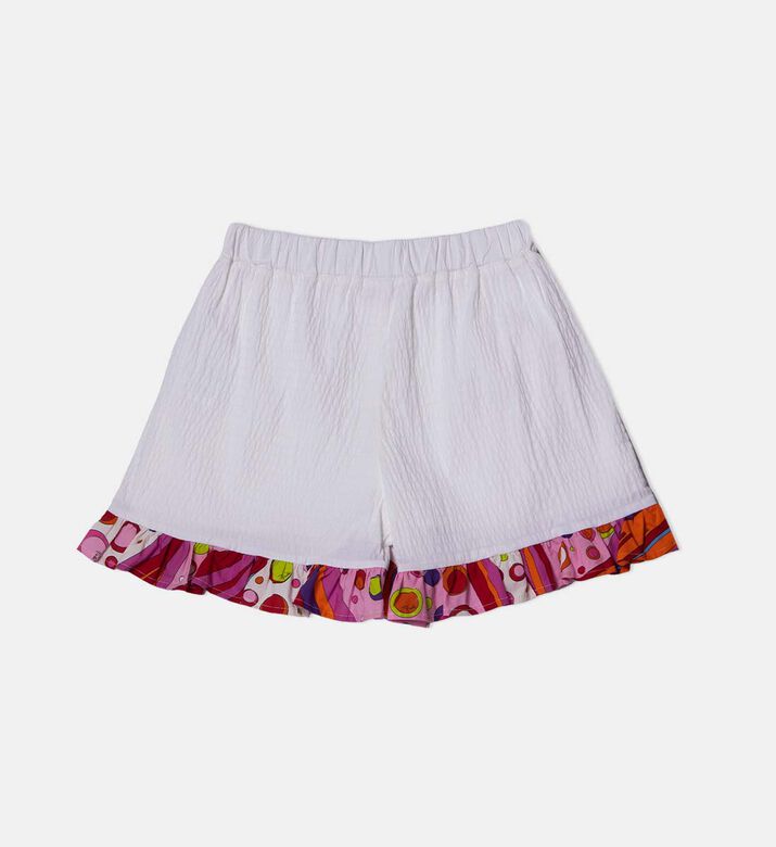 Cotton-blend Elastic Waist Shorts