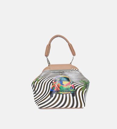 Vw Beetle Illustration Handbag