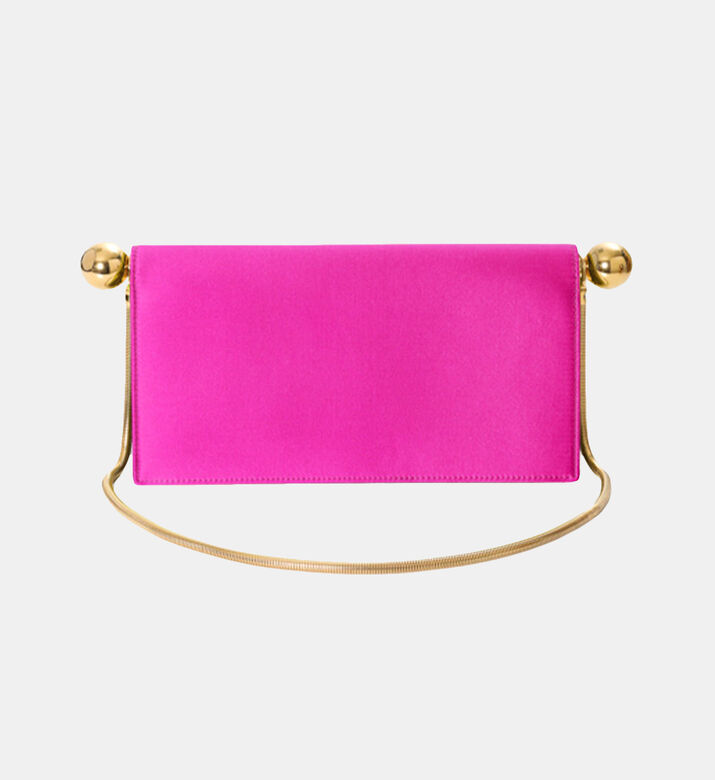 Pop Up Silk Satin Shoulder Bag