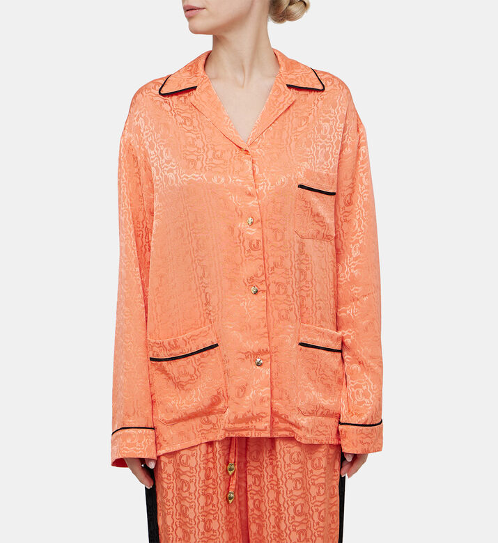 Jacquard Logo Pajama Shirt Jacquard Logo Pajama Shirt