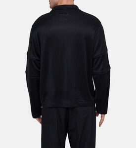 بلوزة طويلة الأكمام بنصف سحاب