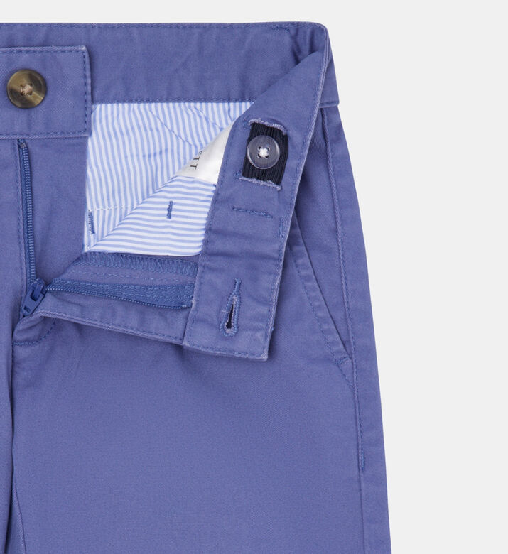 Cotton Leg Logo Chino Shorts