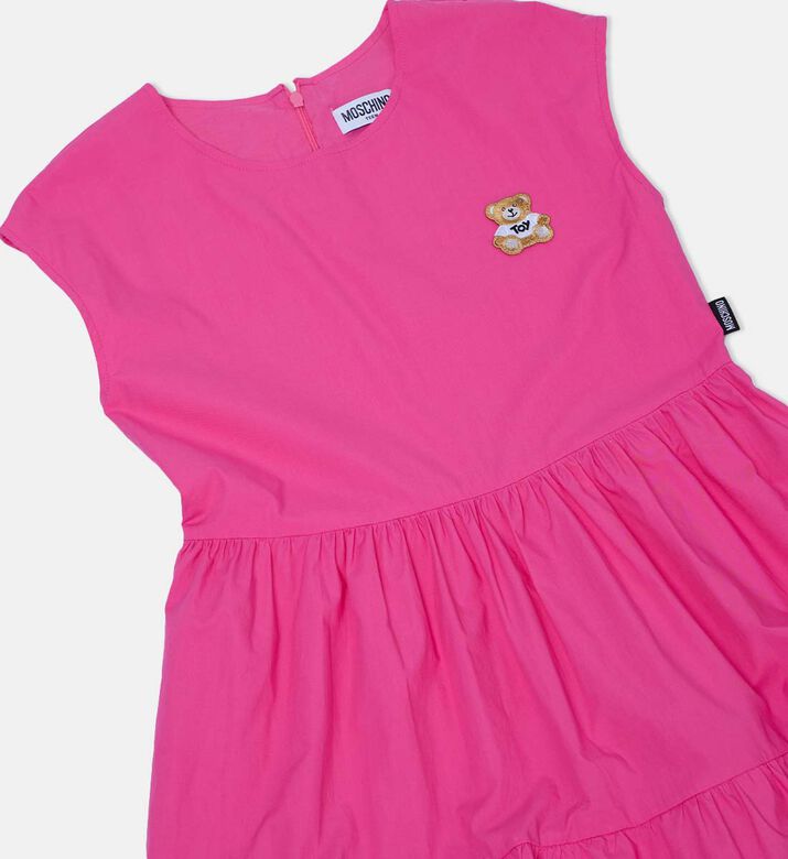 Teddy Bear Flared Midi Dress