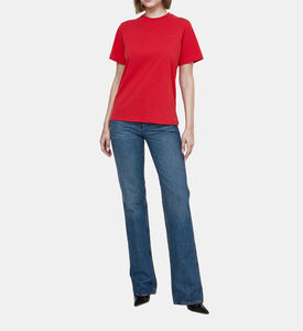 تيشيرت قطن بطبعة لوغو