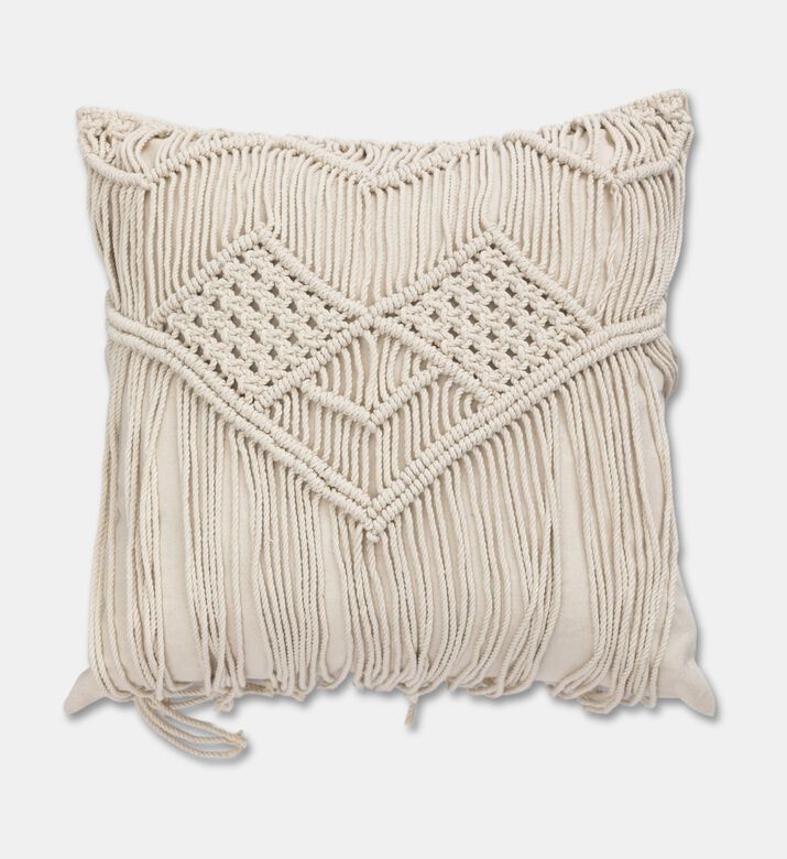 Home Deco and More Kaya Natural Cotton Cushion, Packshot View