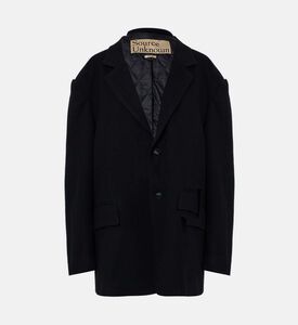 Source Unknown Button Closure Regular-fit Blazer, Black, Packshot View