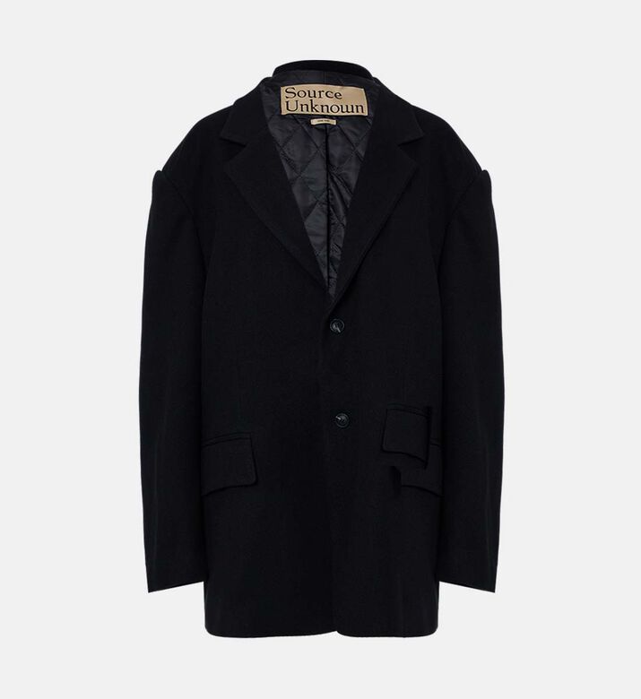 Source Unknown Button Closure Regular-fit Blazer, Black, Packshot View
