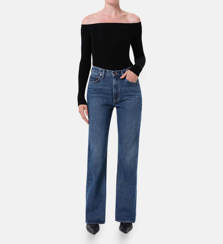 Agolde High-rise Flared Denim Pants, Model View