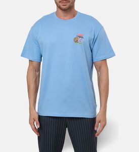 Les Deux Ts Cole Table, Blue, L, Model View