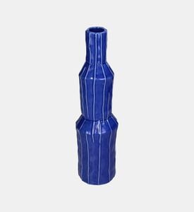 Ceramic Glazed Ribbed Vase Ceramic Glazed Ribbed Vase