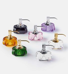 موزع صابون كريستال بلوري شفاف 24 قيراط