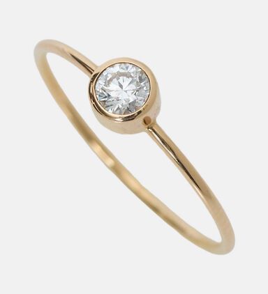 Large Lonely Diamond Ring - 18k