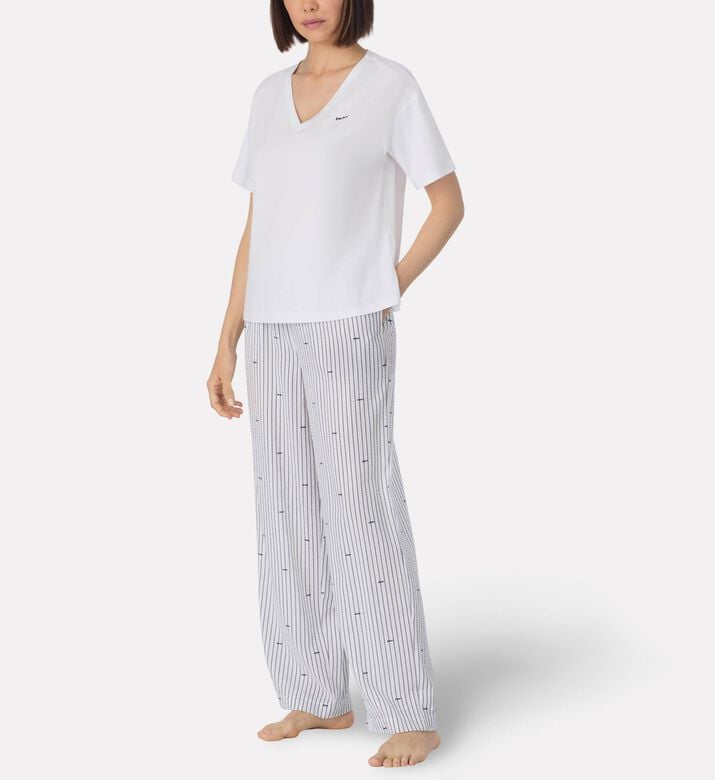 DKNY Viscose Long Pajama Set, Model View