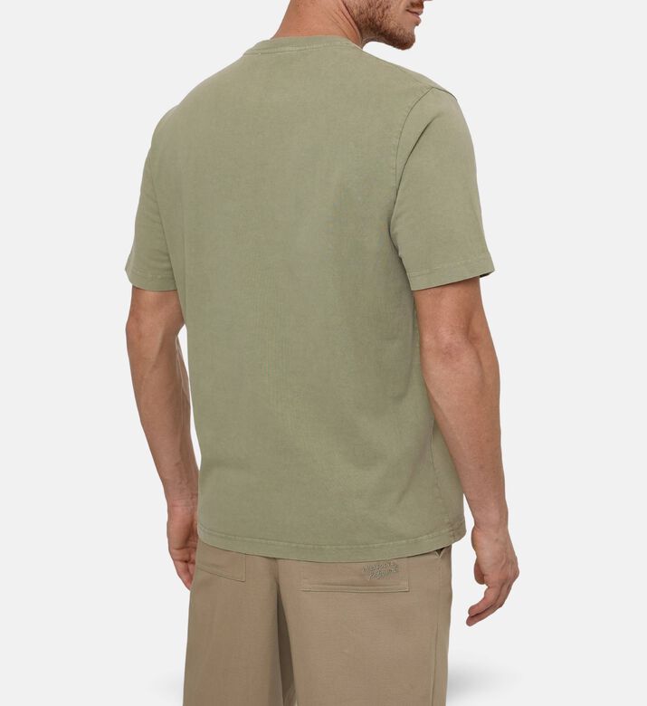 Maison Kitsune Dual Fox-embroidery T-shirt, Model View