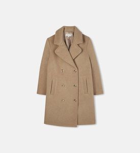 معطف بصفي أزرار بتصميم مناسب