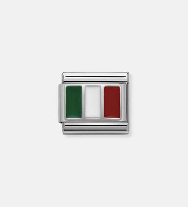 Composable Classic Link Silver Italian Flag