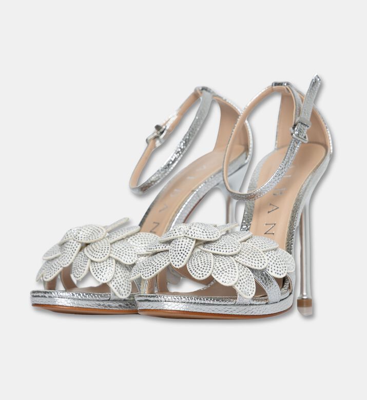Albano Shoes Snake Strass, Silver, Eu-41, Packshot View