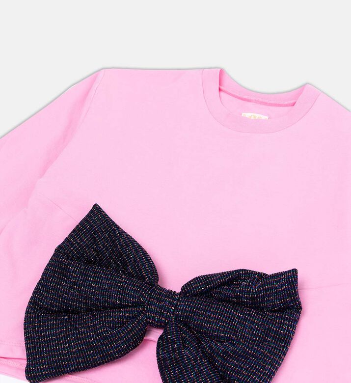 سويت شيرت قطن بتصميم عقدة