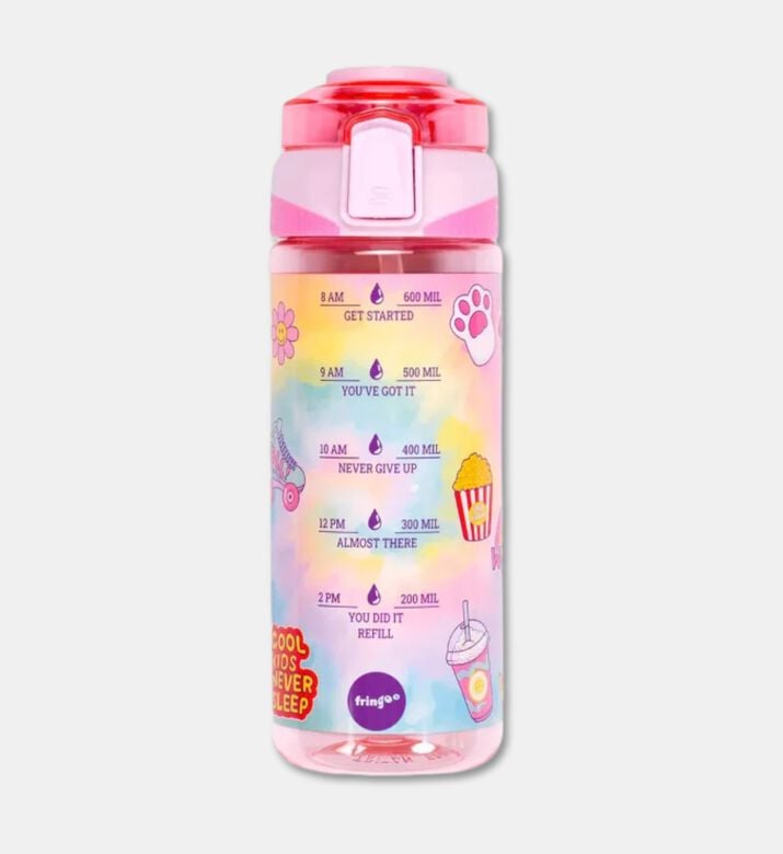 Fringo Tie Dye Locked Straw Bottle, Packshot View