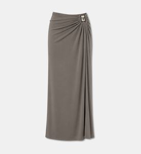 Christopher Esber Ruched Stone Hardware Maxi Skirt, Packshot View