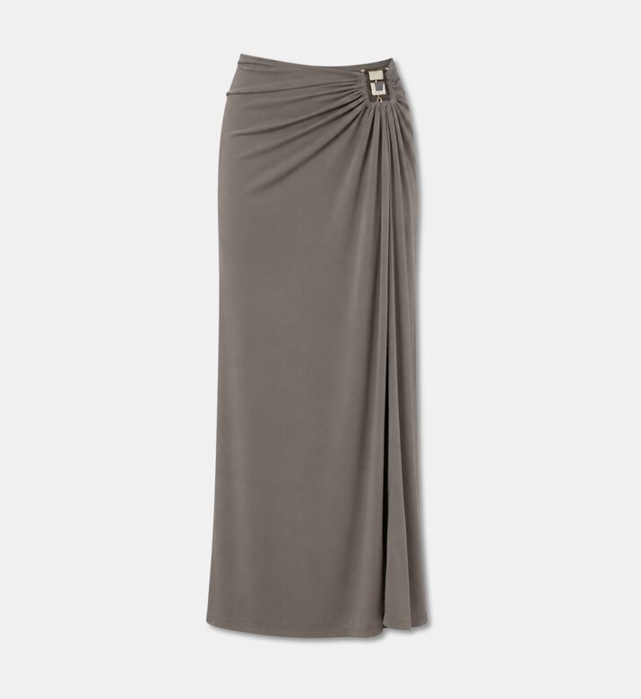 Christopher Esber Ruched Stone Hardware Maxi Skirt, Packshot View
