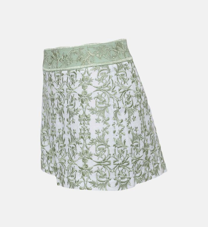 Donald Embroidered Linen Shorts Donald Embroidered Linen Shorts