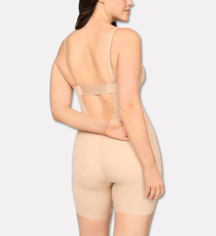 Spanx Bodysuit, Dark-nude, L, Model View