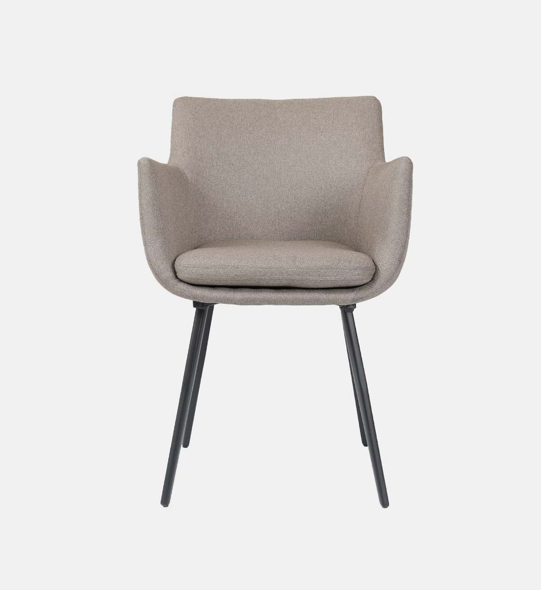 Fabric dining chairs discount with arms