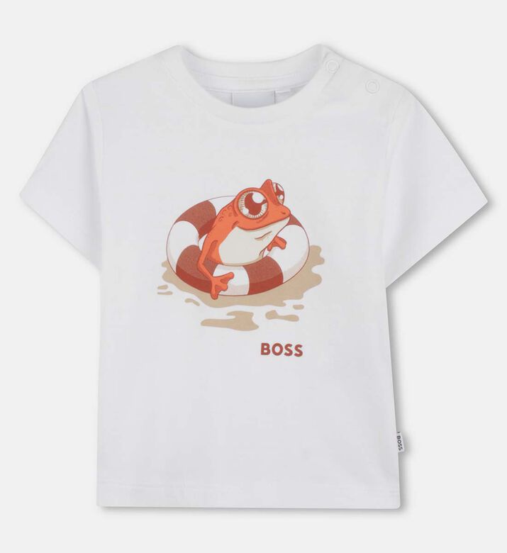 Frog-print Short-sleeve T-shirt