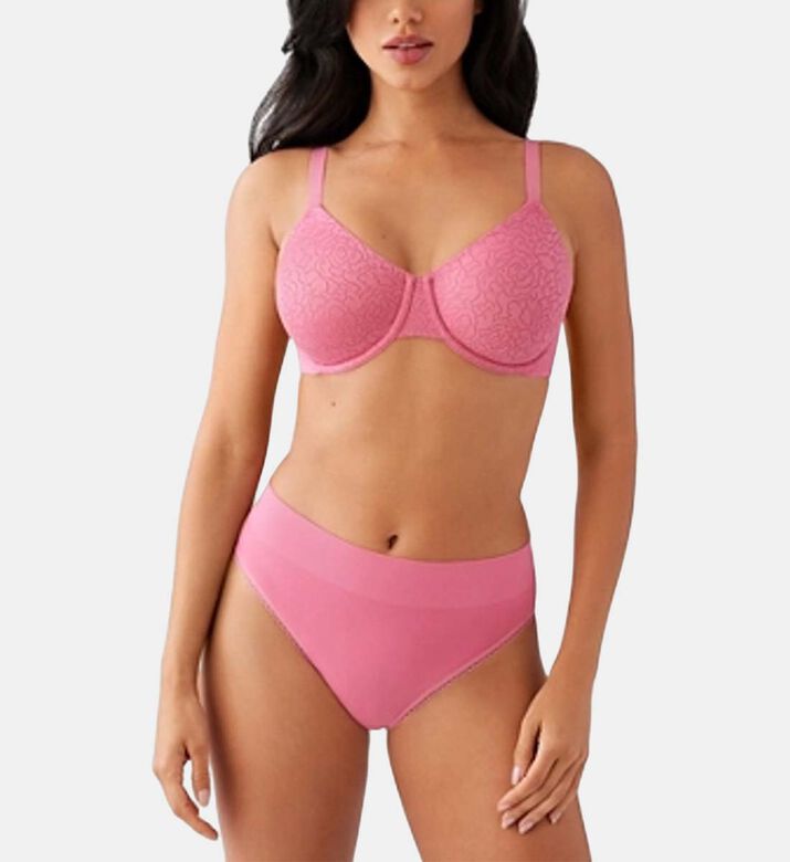 Rose-jacquard Full Coverage Underwire Bra