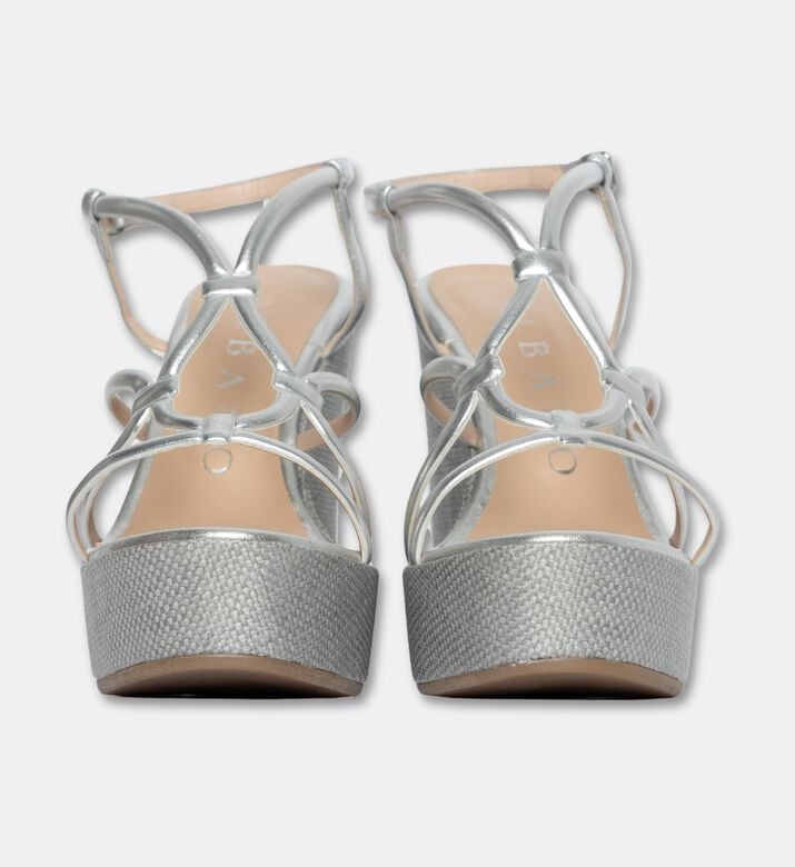 Albano Shoes Wedge Soft, Silver, Eu-41, Packshot View