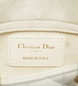 Dior Preowned Dior White Micro Lady D-joy Bag, Packshot View
