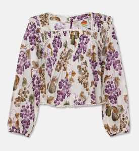 Farm Rio Grape Garden Blouse, Packshot View