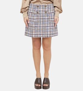 Texas A-line Tweed Mini Skirt