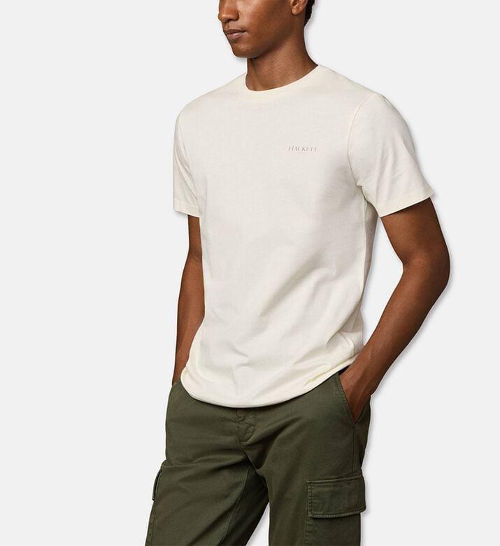 Hackett London Ts Heritage, Off-white, S, Model View