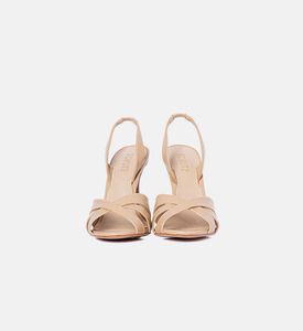 صندل بسير خلفي مفتوح جلد