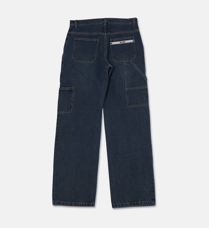 Moschino Kids Utility Pocket Denim Trousers, Packshot View