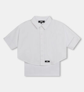 Girl Layered Cotton Shirt