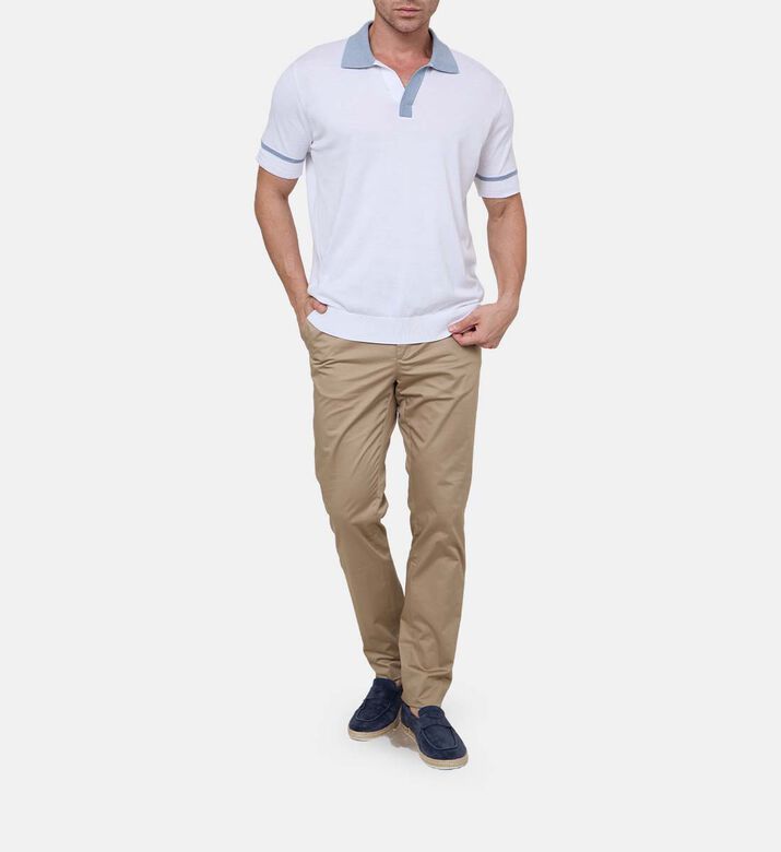 Cotton Knit Polo Shirt