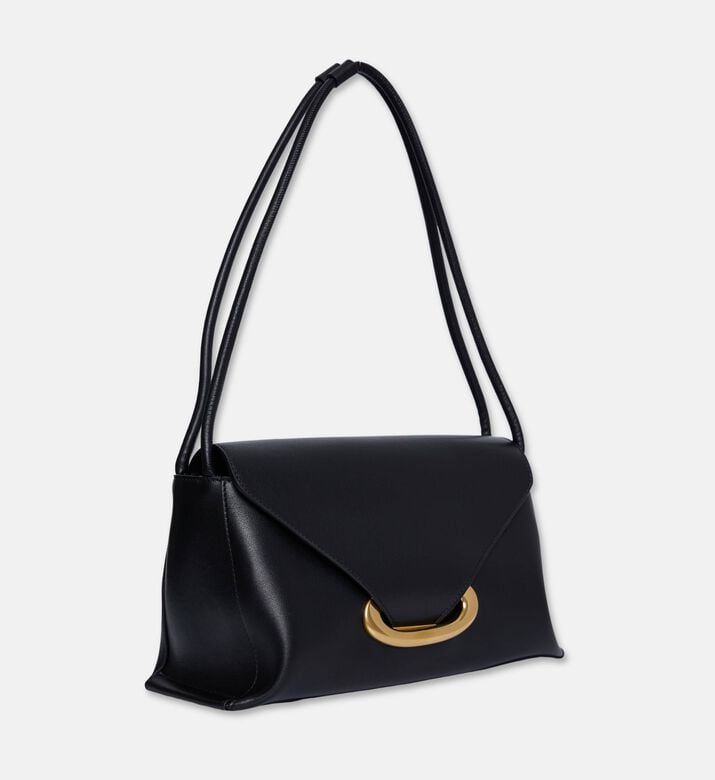 Wandler Veneto Shoulder Linen Bag, Black, Packshot View