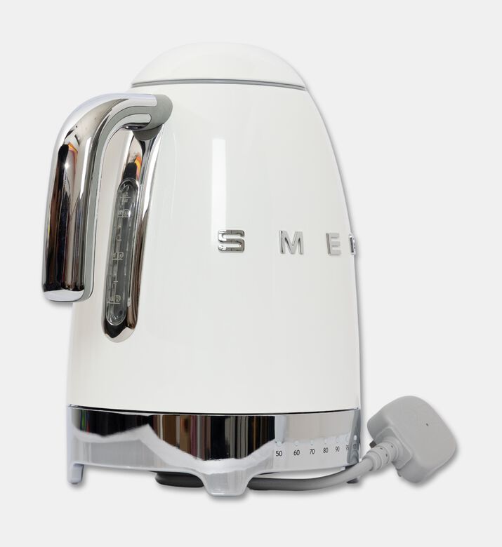 Smeg Standard Stainless Steel Kettle, Cream, Packshot View