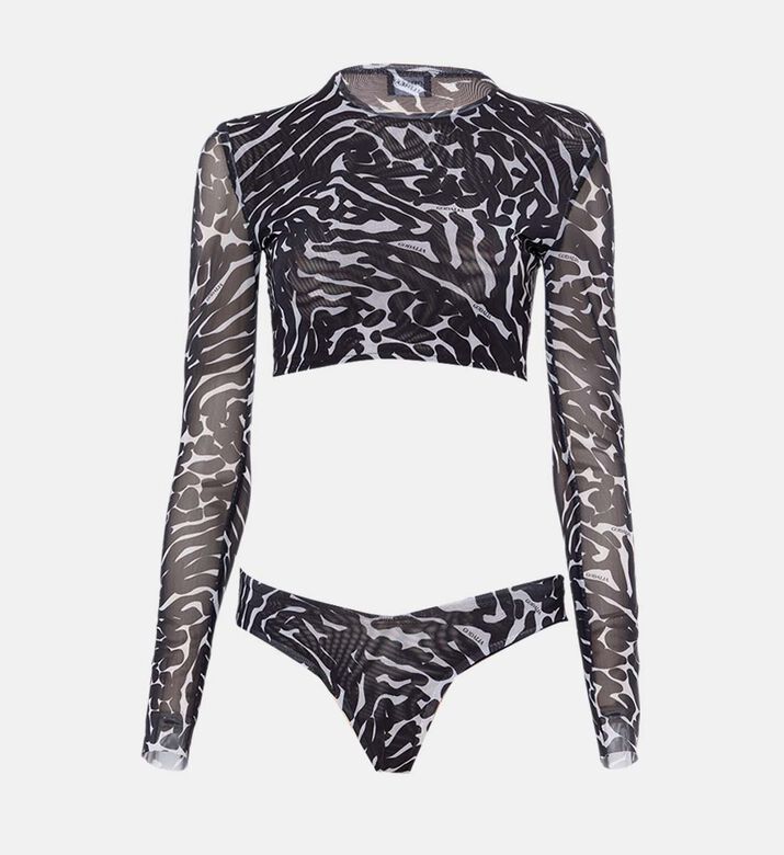 Godalia All-over Zebra-print Swimsuit, Packshot View