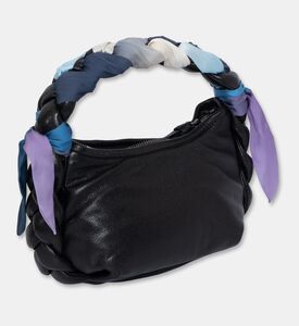 Hereu Intertwined Foulard-detail Top-handle Bag, Black, Packshot View