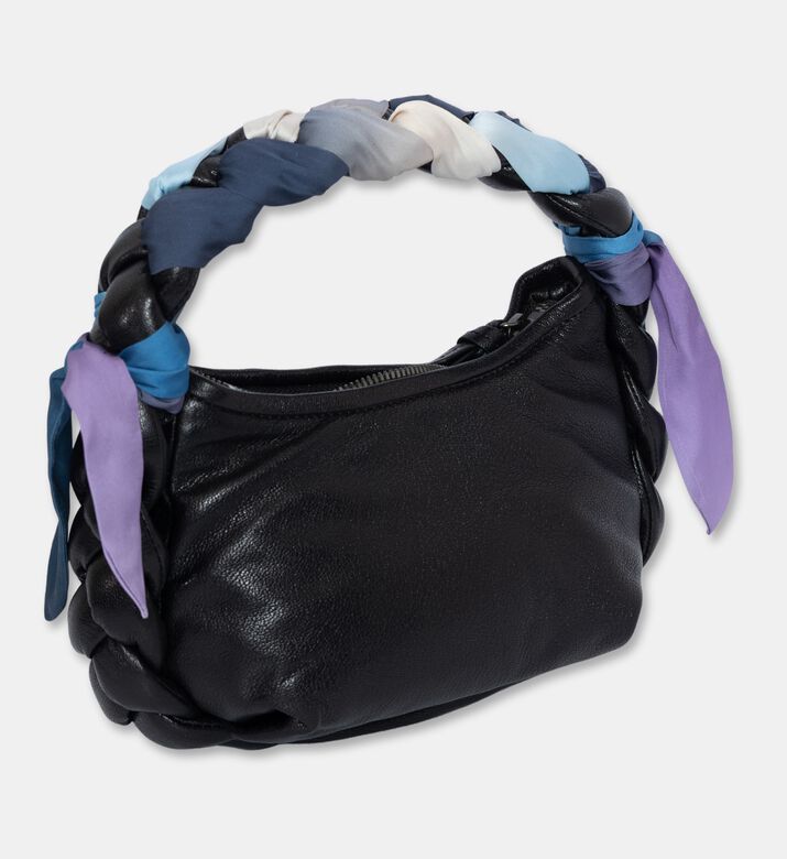 Hereu Intertwined Foulard-detail Top-handle Bag, Black, Packshot View