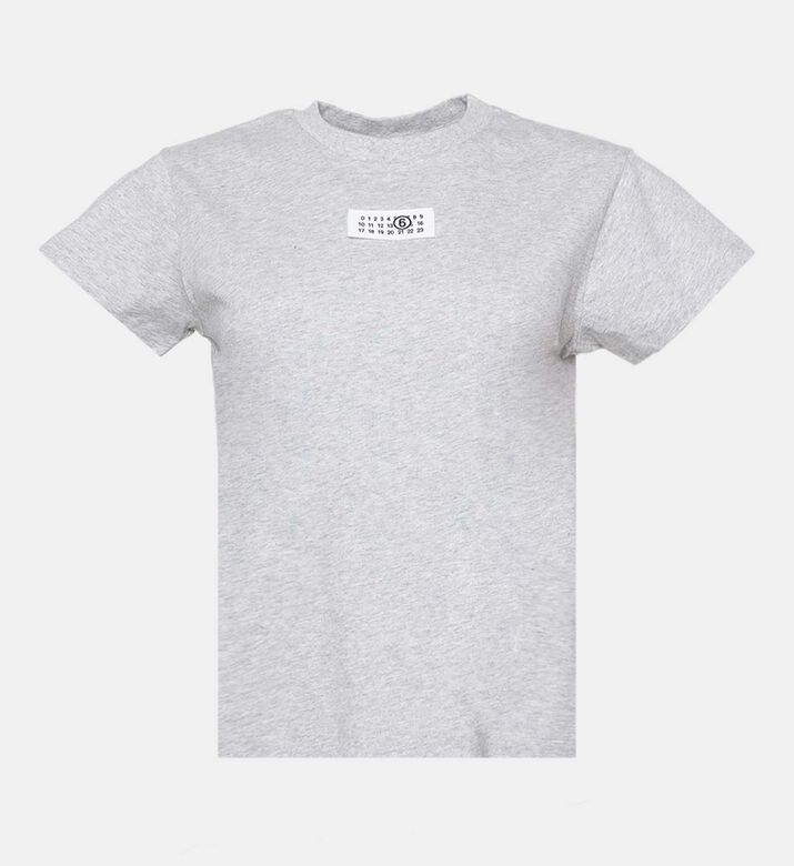 تيشيرت قصير الأكمام برقعة شعار