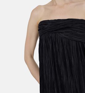 تنورة متوسطة الطول بنقشة مخططة